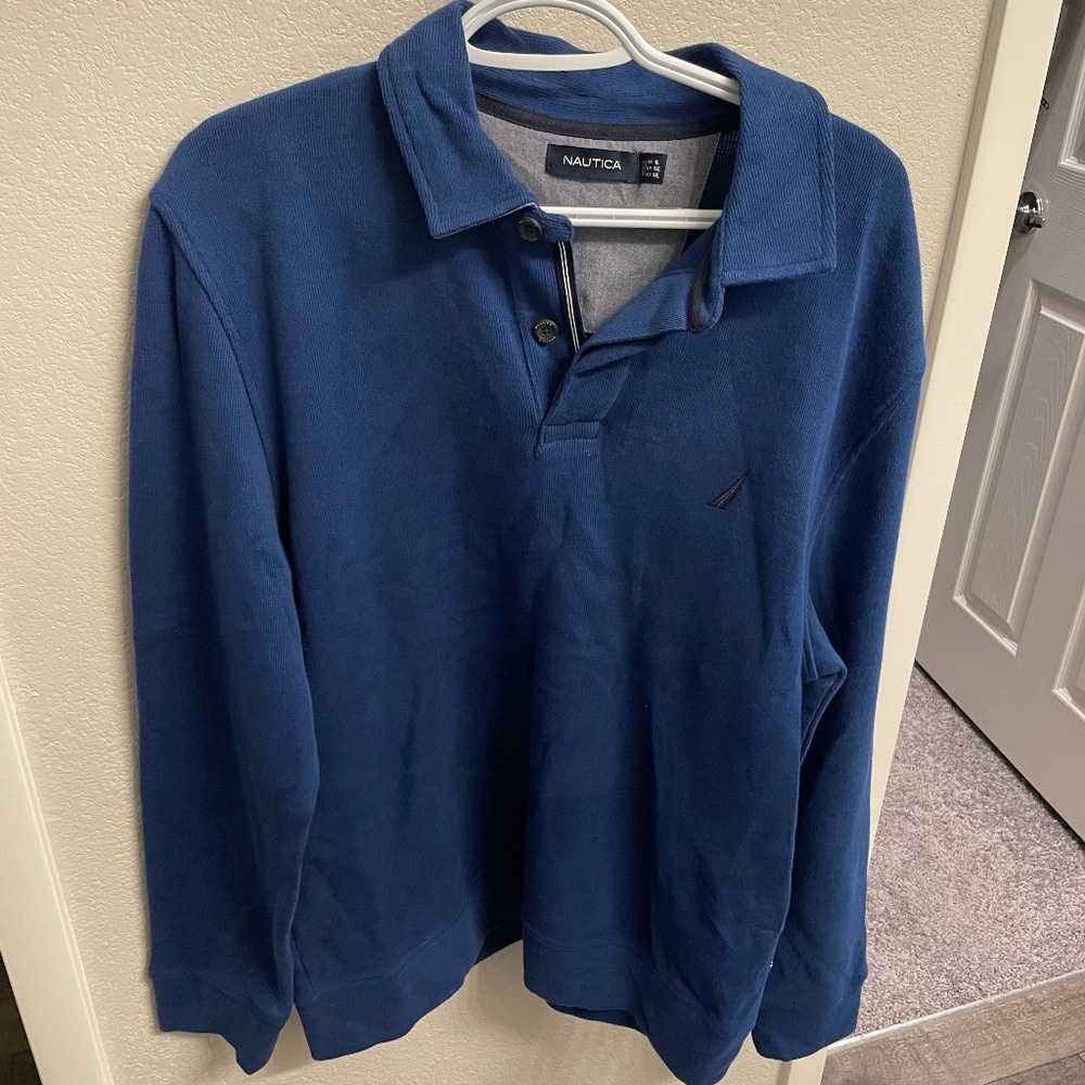 Nautica Polo Long Sleeve Size L